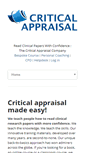 Mobile Screenshot of criticalappraisal.com